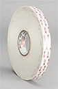 3M White VHB Foam Tape .025" x 1/2" x 72 Yd